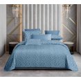 thumbnail image 1 of Floral Elegance Double Bed King-Size Bedsheet - Blue, 1 of 1