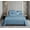 Blue, variant on Floral Elegance Double Bed King-Size Bedsheet - Blue