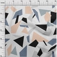 thumbnail image 3 of oneOone Rayon Gray Fabric Geometric Sewing Craft Projects Fabric Prints By Yard 56 Inch Wide, 3 of 8
