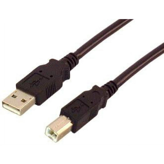IEC M24040-15 USB Type A to Type B Jumper Cable 15 feet (USB 2.0 Compliant) Black
