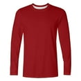 thumbnail image 3 of Lmnyox Long Sleeve Casual Athletic T Shirts for Men Classic Solid Crew Neck Basic Sport Pullover Tee, 3 of 4