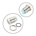 thumbnail image 2 of Uxcell Momentary Metal Push Button Switch Flat Head 12mm Mounting Dia 1NO 3-6V Blue LED Light, 2 of 5