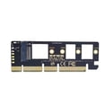 thumbnail image 1 of Sidaley Convertidor de interfaz M.2 NVMe SSD a PCIE 3,0 X4/8/16, tarjeta de expansión 2230/2242/2260/2280 SSD, adaptador para Windows 7/8/10 para Juegos de teclado y mouse para computadora, 1 of 1