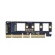 thumbnail image 1 of Convertidor De Interfaz M.2 Nvme Ssd A Pcie 3,0 X4/8/16, Tarjeta De Expansión 2230/2242/2260/2280 Ssd, Adaptador Para Windows 7/8/10 Para Ordenador Linux Yuarrent EL011833-00, 1 of 6