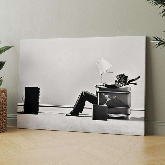 Blown-Away Guy | Iconic Ad 1979 Canvas Wall Art Print