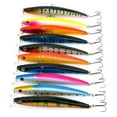 thumbnail image 1 of 10PCS/Set Simulation DIY Fishing Bait Hook Lures Salmon tackle Trout Bass Trout Colorful Active Ocean Fishhook Tackle, 1 of 6