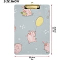 thumbnail image 3 of FMSHPON Pigs Clipboard Hardboard Wood Nursing Clip Board and Pull for Standard A4 Letter 13x9 inches, 3 of 8