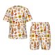 thumbnail image 1 of Balery Gnomes Autumn Harvest Conjunto de Pijama Infantil de Manga Corta con Estampado – Ropa de Dormir de Algodón Suave-Medium, 1 of 6
