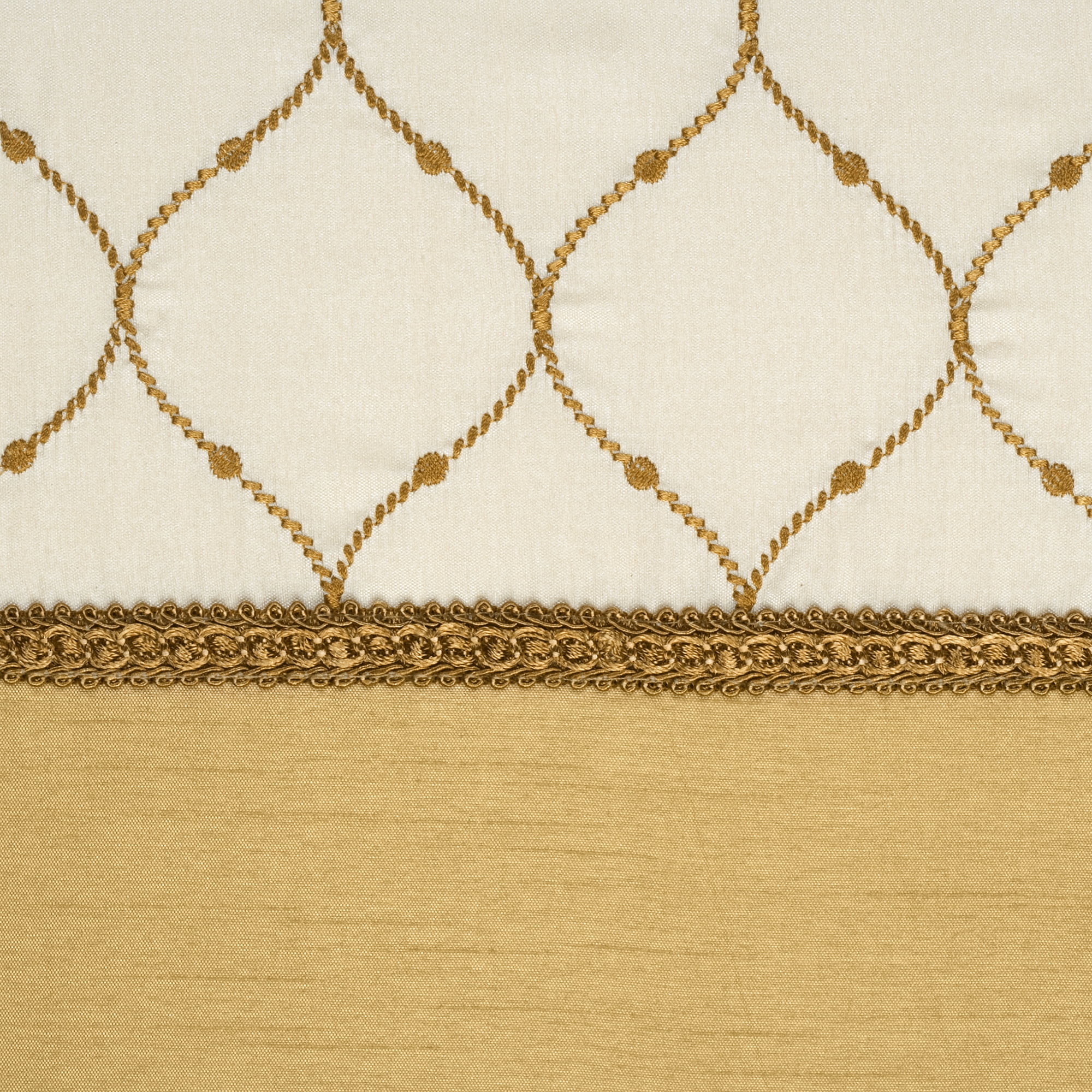 Bleecker Embroidered Layered Curtain Valance with Lining