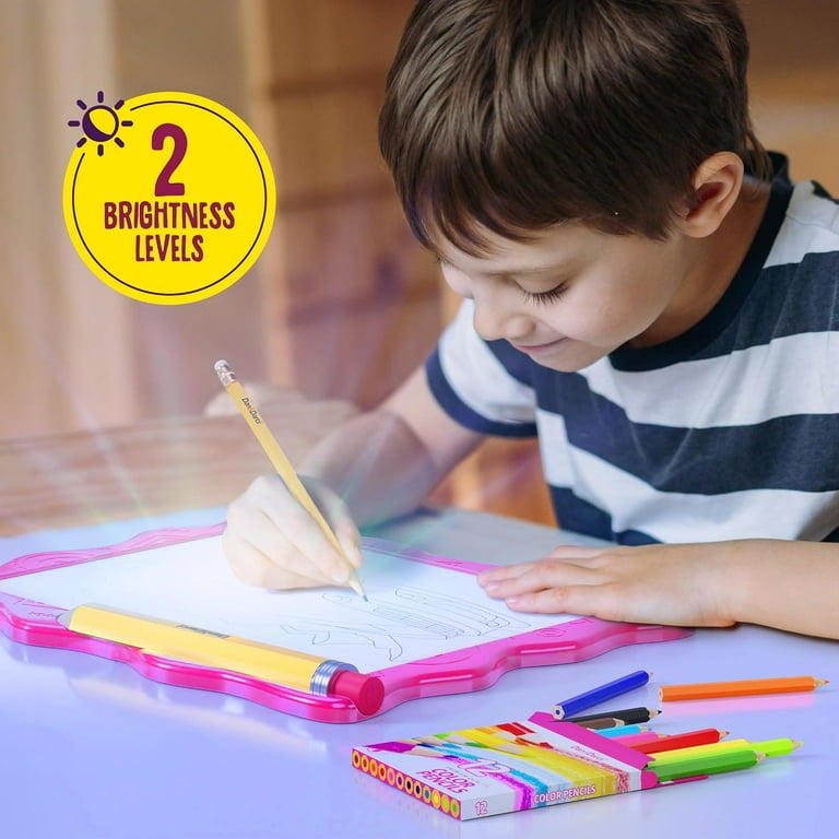 Dan&Darci Light Up Tracing Pad for Kids - Arts & Crafts Art Drawing Tracer Board for Girls & Boys Ages 6-12 - Birthday Toys Gift Ideas for Girl or Boy 6+ Year Old Toy