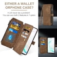 thumbnail image 4 of Asuwish Compatible with Samsung Galaxy Note 10 5G Wallet Phone Case and Tempered Glass Screen Protector Faux Leather Flip Credit Card Holder Zipper Cell Cover for Note10 Notes 10s Ten Not S10 Brown, 4 of 7