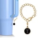 thumbnail image 2 of Colgante con inicial para tazas - forma circular, acero inoxidable, para identificar vasos/regalos, 2 of 2