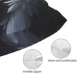 thumbnail image 3 of KLL Elegant Feathered Floral Wings Pillow Covers Envelope Closure,Super Soft and Cozy Fuzzy Fleece Pillow Case Cover, 3 of 5