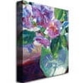 thumbnail image 2 of Trademark Fine Art "Pink Flowers in Green Vase" Canvas Wall Art by David Lloyd Glover, 2 of 3