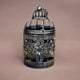 thumbnail image 3 of Portavelas pequeño de metal colgante con forma de jaula de pájaro, farol de vela, candelabro hueco. Estilo C, 3 of 7