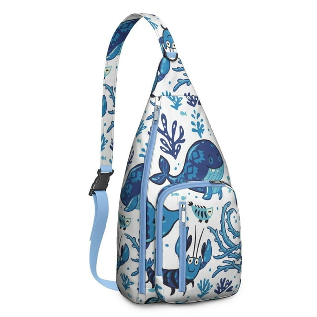 Sac de Poitrine Inspiré d'Un Biologiste Marin - Illustrations Scientifiques de Requins et de Dauphins
