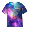 thumbnail image 4 of Fnooota Girls T Shirts, Casual Crew Neck Printed Summer Short Sleeve Tops Multicolor Size 5T, 4 of 7