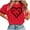 Red-5, variant on Stamzod Summer Shirts for Women Crewneck Lover Heart Valentines Tee Short Sleeve Casual Tops for Women 2025 Red X XL