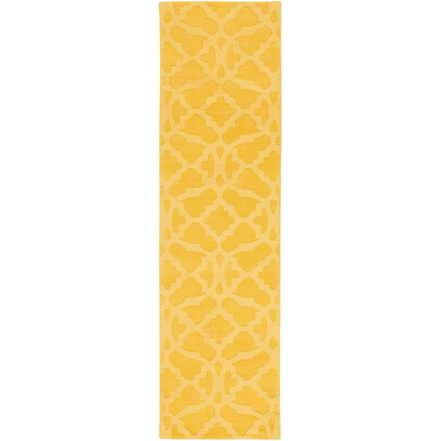 Surya Solid And Border 9' 9" X 9' 9" Yellow Area Rugs AWMP4028-99RD