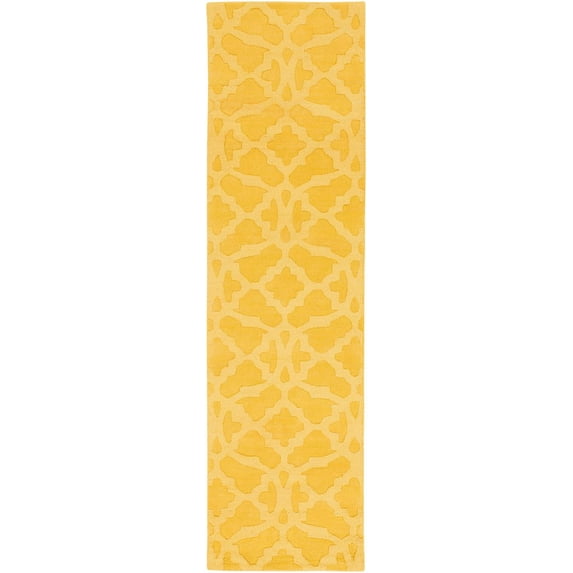 Surya Solid And Border 7' 9" X 7' 9" Yellow Area Rug AWMP4028-79RD