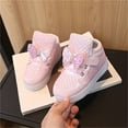 thumbnail image 4 of hengsof Toddler Glitter Shoes Girl's Flashing Sneakers with Cute Bowknot, 4 of 8