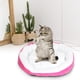 thumbnail image 3 of Cama para casa de mascotas, cojín de felpa desmontable y lavable para gatos y perros, color rosa S, 3 of 5