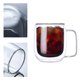 thumbnail image 2 of Taza de café con asa de 250ml taza de vidrio resistente al calor de doble capa taza de agua aislada creativa taza de leche para bebidas frías taza taza ANGGREK Otros, 2 of 8