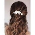 thumbnail image 3 of Flower Bride Wedding Hair Comb Rhinestone Bridal Hair Pieces Bead Prom Party Hair Accessories for Women and Girls, 3 of 4