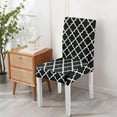 thumbnail image 2 of Chair Covers for Dining Room Set of 4, Stretch Dining Chair Cover 4 Pieces, Washable Kitchen Parsons Chair Slipcovers 4 Pack, Removable Seat Protector for Home and Party, 2 of 5