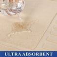 thumbnail image 4 of Superior Leo Cotton Geometric Border Bath Mat, 22" x 35", Set of 2, Camel, 4 of 10