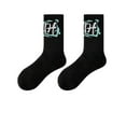 thumbnail image 2 of RXIRUCGD Chaussettes Unisexes en Maille Mi-Longues Chaussettes Graffiti Personnalité Sport Tendance (5 Paires), 2 of 9