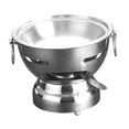 thumbnail image 1 of simhoa Shabu Hot Pot Single Person Hotpot Portable Stockpot for Parties Home Picnic Argent, 1 of 8