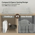 thumbnail image 2 of PureDrop PDR-100RO Under Sink 3-Stage Reverse Osmosis Drinking Water Filtration System High Capacity 100 GPD Fast Flow Tankless System, 2 of 8
