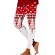 thumbnail image 1 of Gibobby Pantalones de yoga Leggings deportivos estampados navideños de moda informal para mujer Leggings de yoga informales(Rojo,CH), 1 of 5