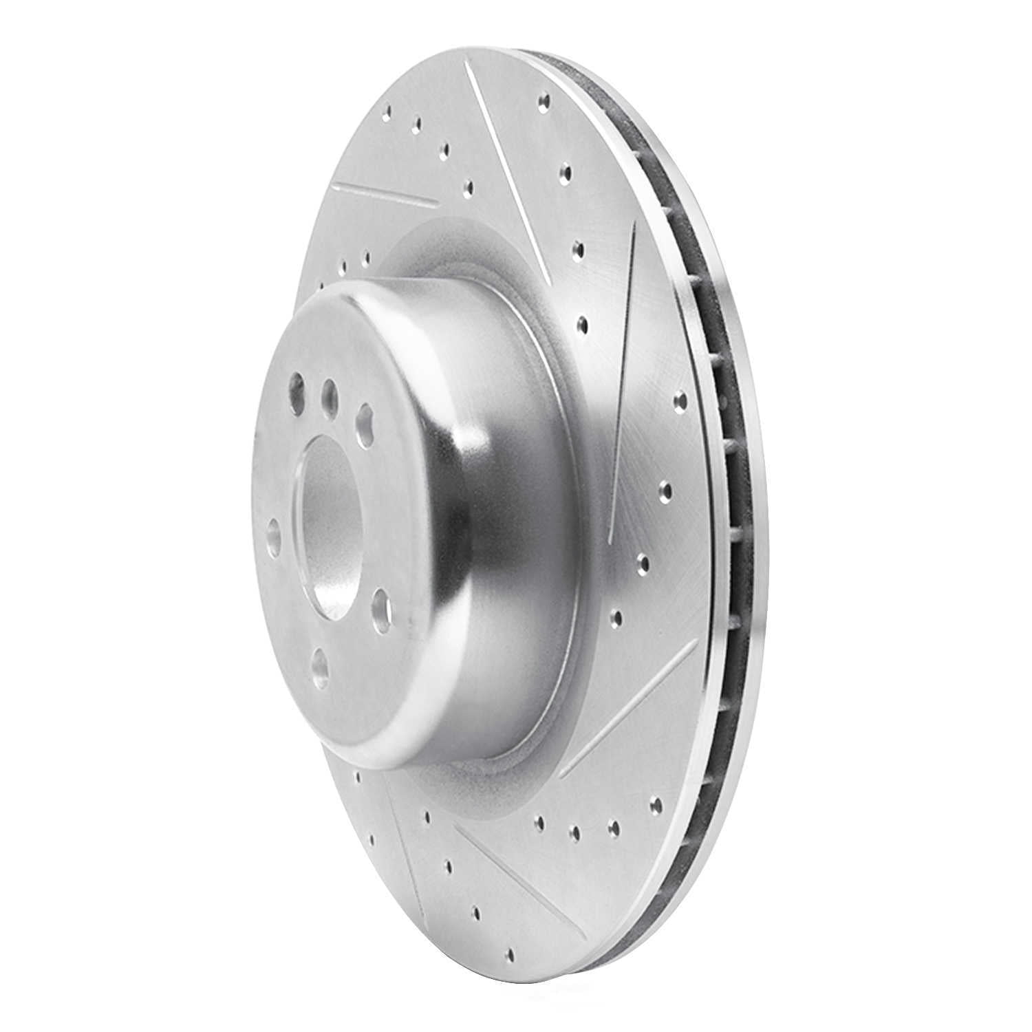 Dynamic Friction Company 631-31148R DFC Brake Rotor - Drilled And Slotted - Silver