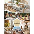 thumbnail image 5 of Southwest Geometric Tablecloth Square Table Cloth 60x60 , Waterproof Tablecloth Outdoor Table Cloth, Western Beige Grey Boho Vintage Wooden Washable Table Cover for Kitchen Dining Party, 5 of 8