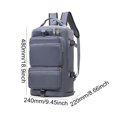 thumbnail image 2 of Bolsa deportiva de gran capacidad, mochila portátil multifuncional para gimnasio, mochila con múltiples bolsillos para equipaje nocturno, para viajes de negocios y Yoga, 2 of 5