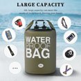 thumbnail image 1 of Bolsa Impermeable Bolsa de rafting a la deriva de 30L Bolsa impermeable de natación de PVC de gran capacidad (verde militar), 1 of 7