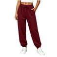 thumbnail image 6 of LckLvx Girls Sweatpants Loose Drawstring Waist Jogger Pants Athletic Running Pants with Pockets, 6 of 7