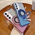 thumbnail image 6 of Magnetic Case for Samsung Galaxy S24 Plus Case Glitter Sparkle with Kickstand Phone Case Slim Shiny Luxury Plating Shockproof Protective Women Girls Case for Samsung Galaxy S24 Plus Black YD, 6 of 11