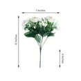 thumbnail image 3 of Efavormart 4 Bushes - 12" White Peony Flower Bouquet - Artificial Arrangements With Realistic Soft Texture - Perfect for Table, Wedding, Party, Event, Centerpieces, Vases, Backdrops, 3 of 11