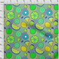 thumbnail image 4 of oneOone Georgette Viscose Medium Yellow Fabric Tropical Fruit Fabric For Sewing Printed Craft Fabric By The Yard 42 Inch Wide, 4 of 6