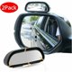 thumbnail image 1 of Juego de 2 espejos de punto ciego para coche de 360°, universal derecho + izquierdo ajustable de cristal HD para coche, espejo auxiliar de gran angular ajustable para puntos ciegos, furgoneta, marco, 1 of 5