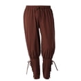 thumbnail image 3 of BLESSUME Mens Spring Summer Autumn Ankle Banded Pants Medieval Viking Navigator Trousers Renaissance Pants, 3 of 6