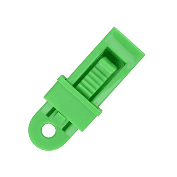 Adjustable Heavy Duty Lock Grip for Tarp & Shade Cloth,Shade Cloth Plastic Clips-Green-5pcs