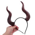 thumbnail image 2 of GOOHOCHY Diadema de cuernos de demonio: Diadema diabólica con cuernos desmontables - Accesorio para disfraz de Halloween, cosplay, mascaradas y celebraciones festivas., 2 of 8