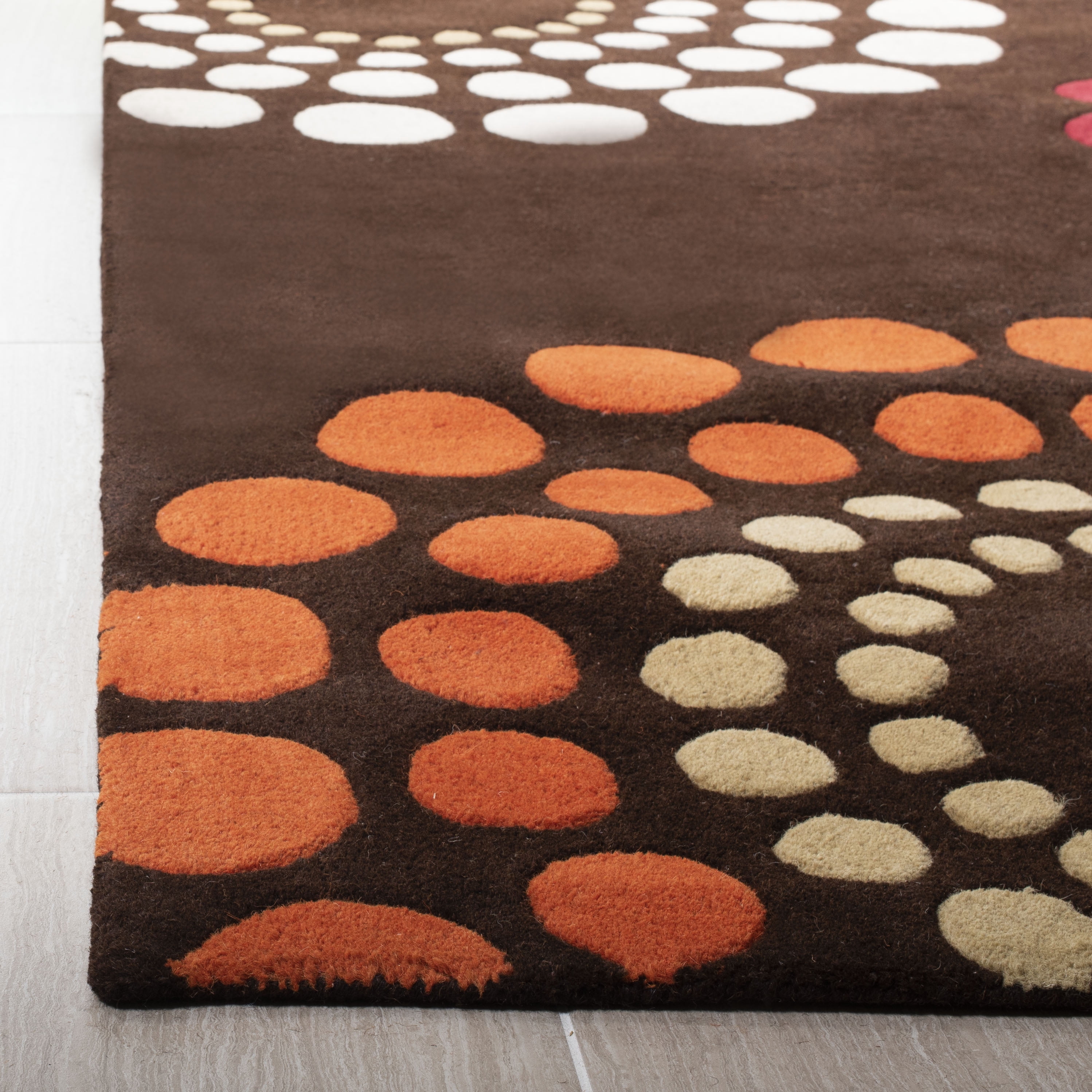 SAFAVIEH Soho Louise Geometric Area Rug, Brown/Multi, 5' x 8'