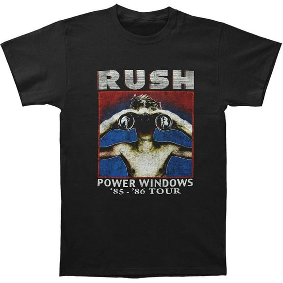 Rush Men's Power Windows Tour Slim Fit T-Shirt Medium | Officially Licensed Merchandise
