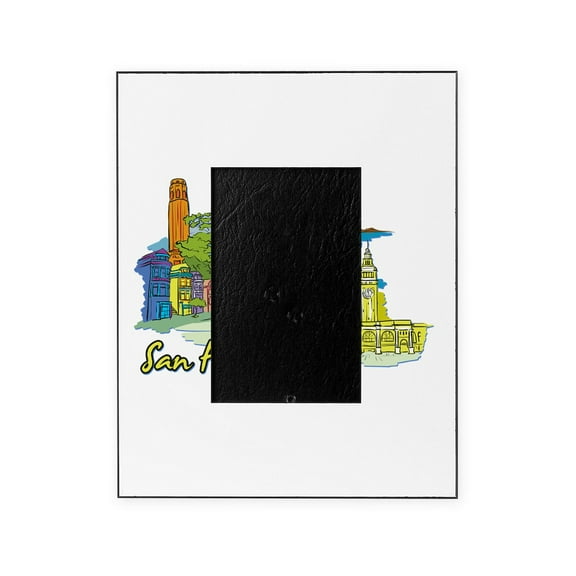 CafePress - San Francisco Travel Poster - Decorative 8x10 Picture Frame