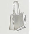 thumbnail image 2 of JWZZYD Women's Jelly Tote Bag, Blue Glitter Transparent PVC Shoulder Bag, Waterproof Clear Tote Purse for Beach, Pool, Shopping, Work, Travel, Reusable Handbag, 1 Pack, 2 of 6